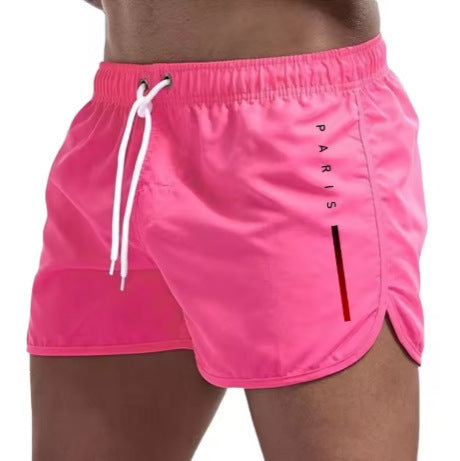 Men's Multi-color Loose Printed Running Beach Shorts