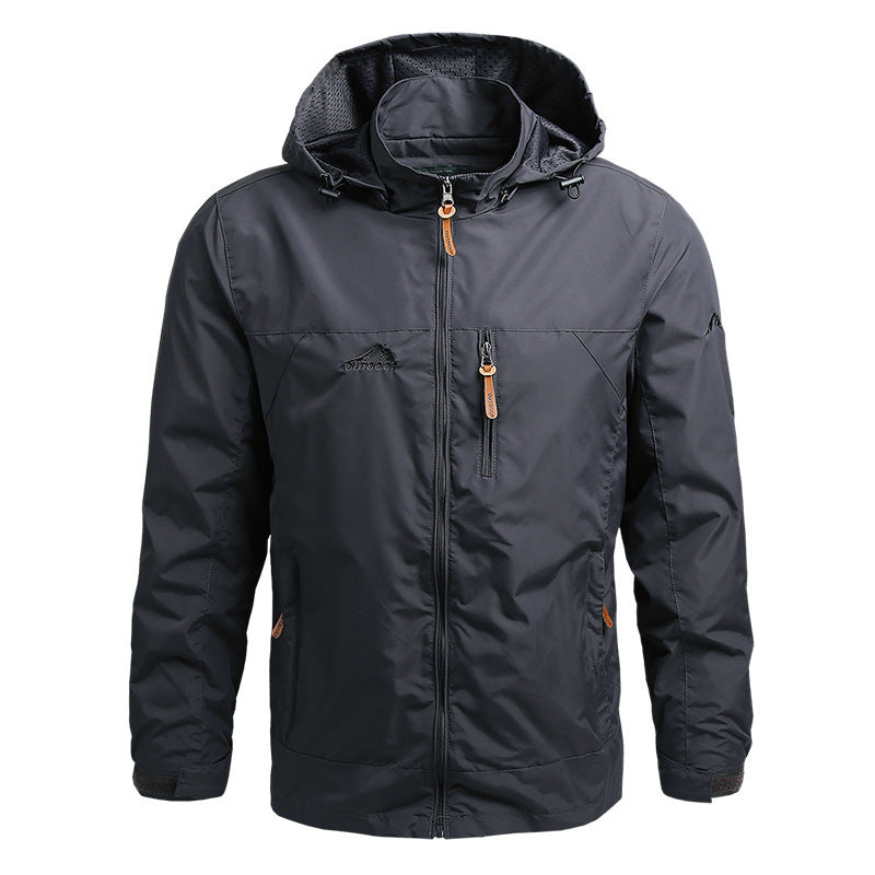 Mountaineering Shell Jacket Windcheater Outdoor Sports Jacket Men's Clothing