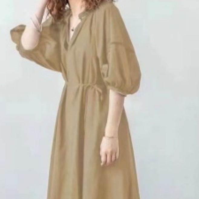 Japanese Super Long Loose Lantern Sleeve Dress