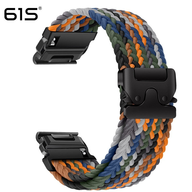 Elastic Umbrella Buckle Woven Watch Band