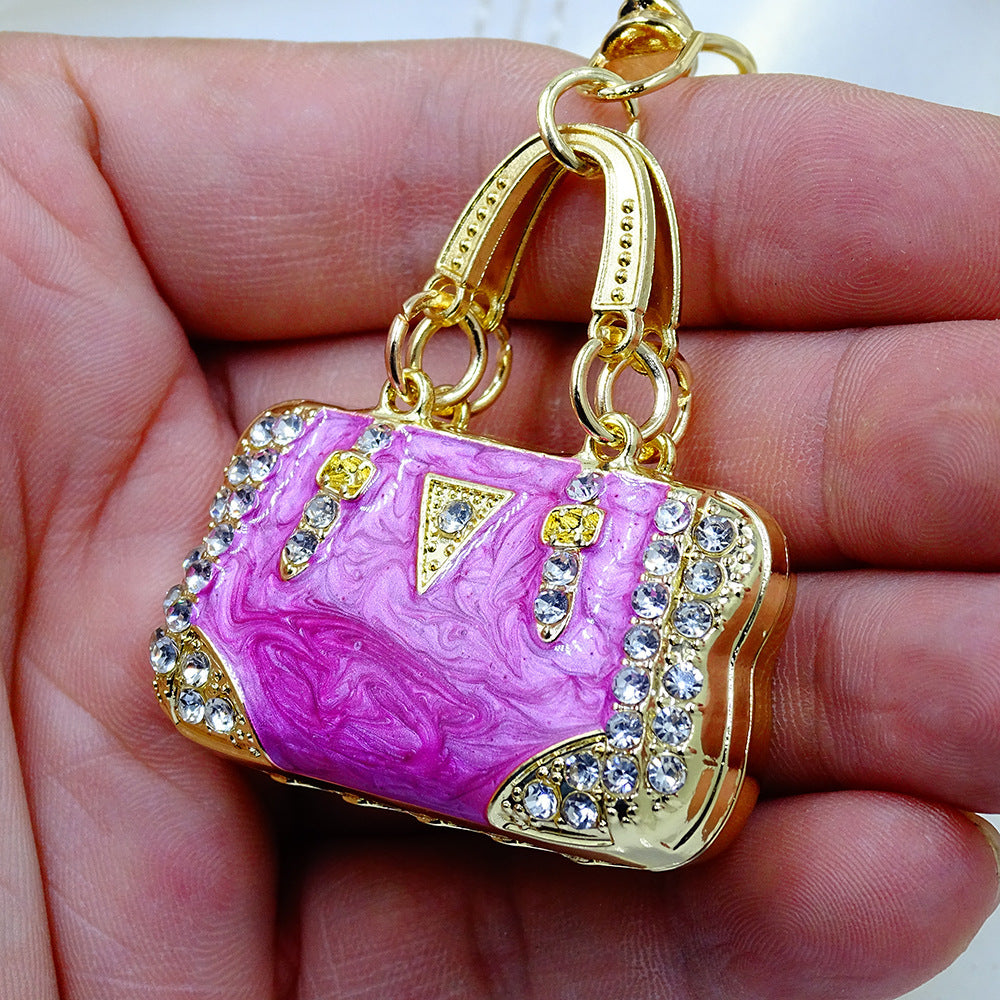 Pendant Environmental Protection Alloy Diamond Color Enamel Cloud Pattern