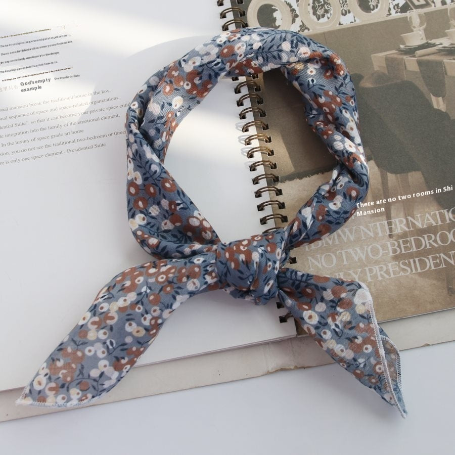 All-matching Men's Scarf Thin Youth Silk Scarf