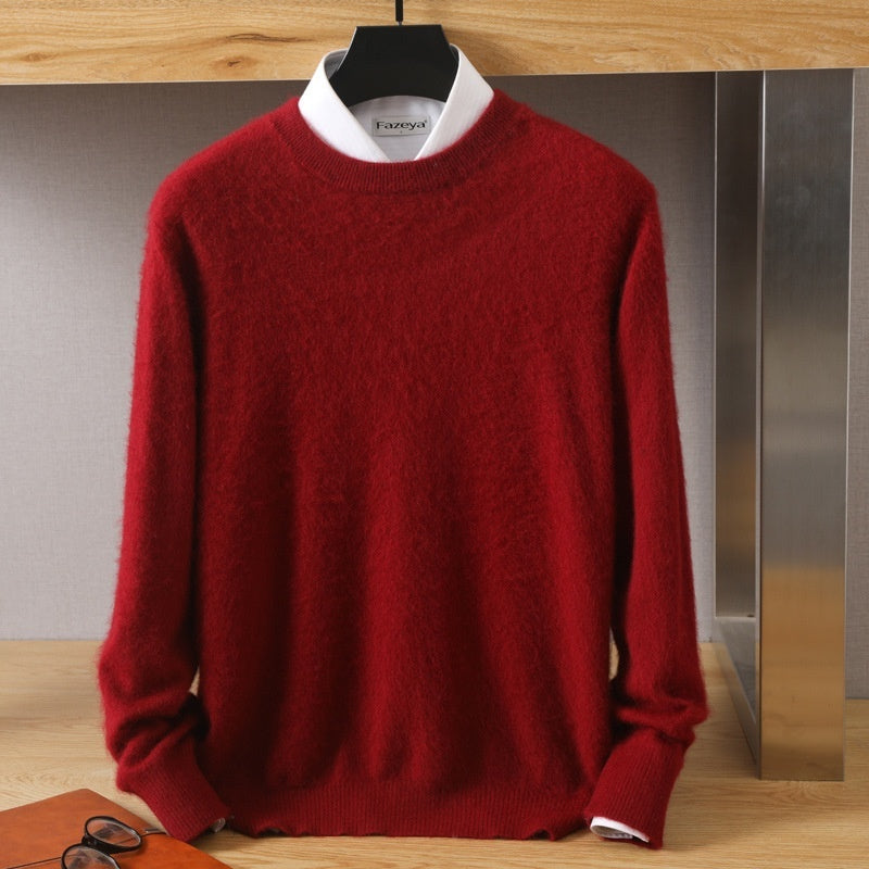 Thermal Head Cover Knit A Sweater Autumn And Winter Round Neck