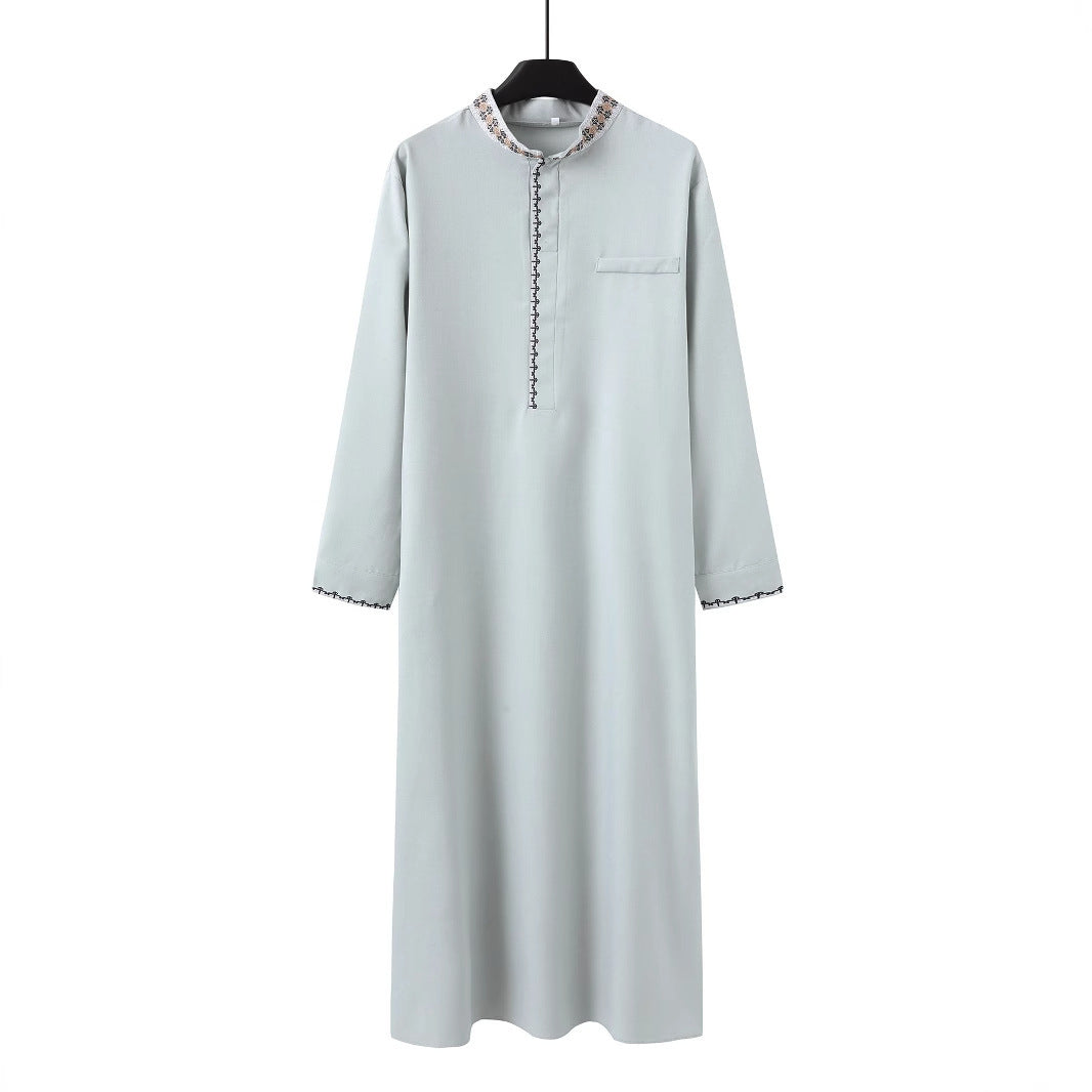 Muslim Men's Clothing Loose Lapel Fashion Robe