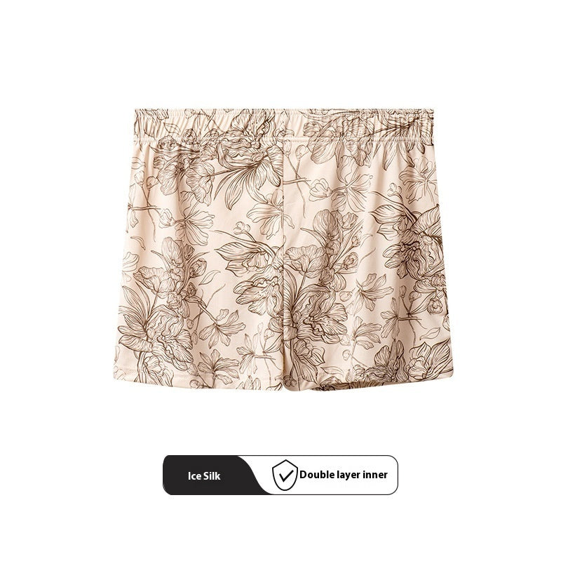 Men's Underwear Ice Silk Boxer Shorts Home Pants