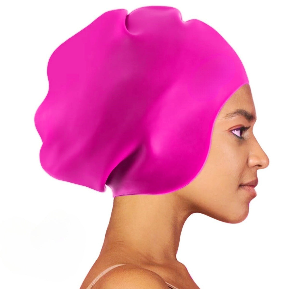 Silicone Swimming Cap Adult Hair Care Women's Oversized