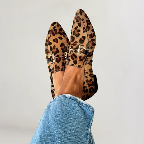 Low-cut Leopard Print Casual Pumps