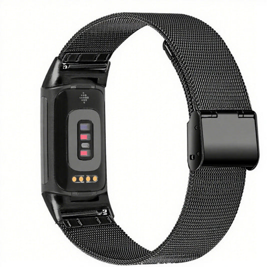 Alloy Strap With Card Buckle Fine Mesh Watch Strap