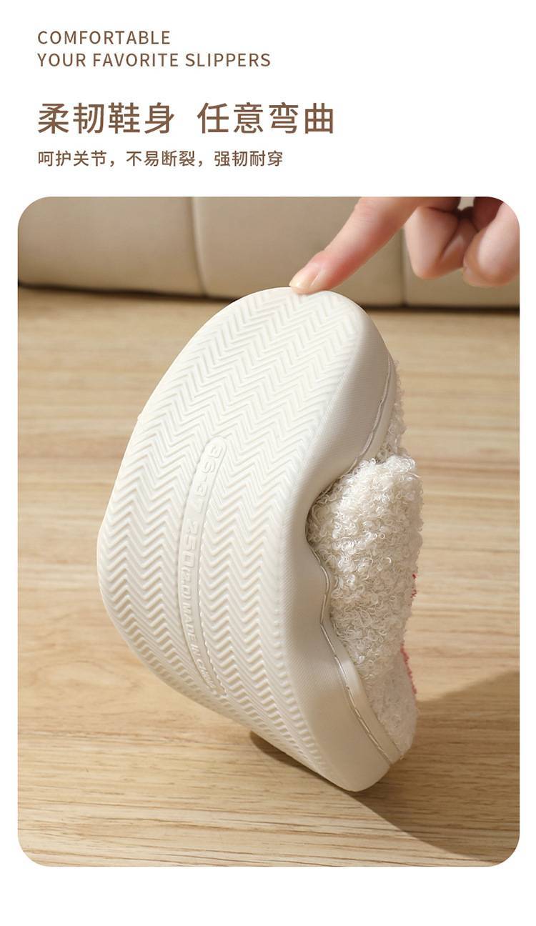 Women's Indoor Plush Thermal Cotton Slippers