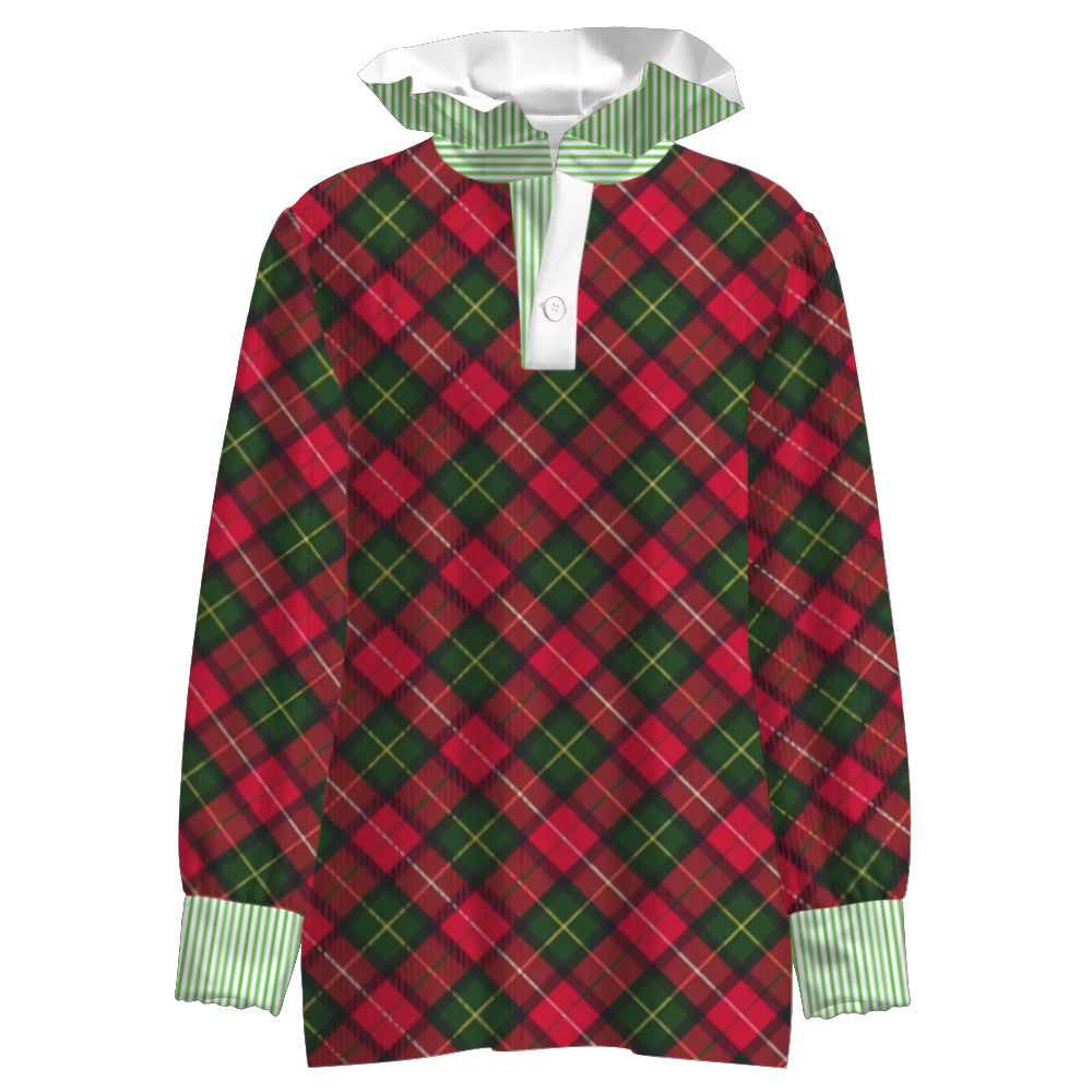 Women's Stringy Selvedge Stand Collar Shirt 3D Printing