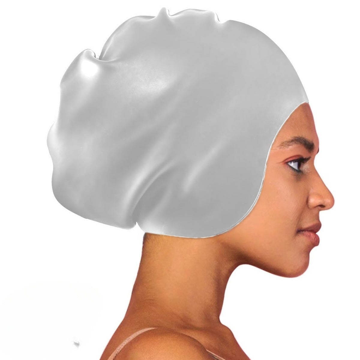 Silicone Swimming Cap Adult Hair Care Women's Oversized