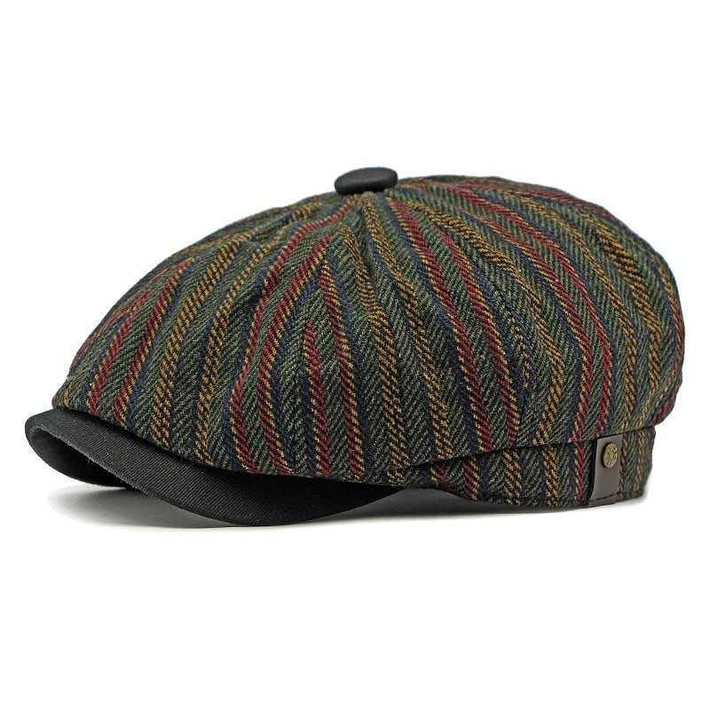 Fashion Vintage Stripe Men And Women Beret
